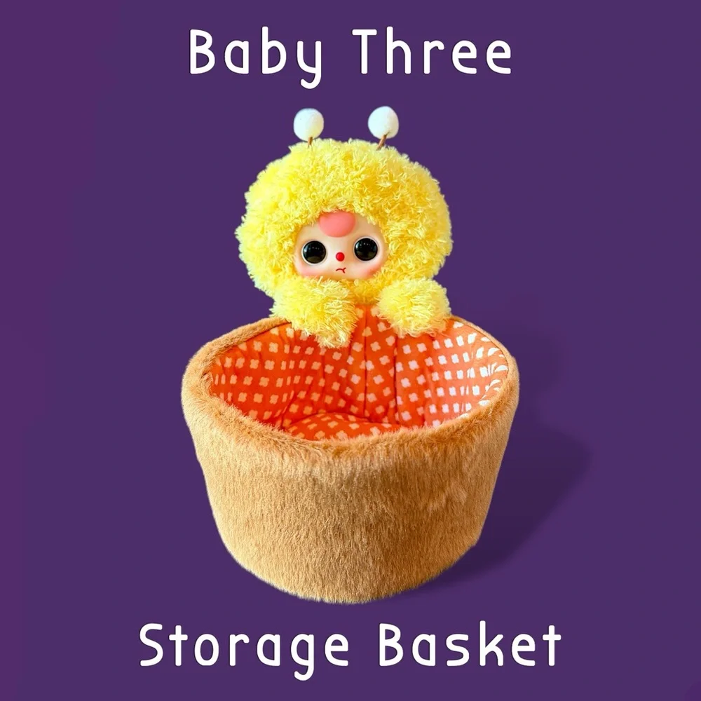 Baby Three Storage Basket Plush Honey Bee